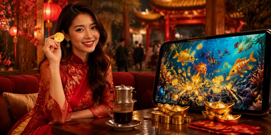 Người chơi tại Hà Nội sử dụng điện thoại di động để kiểm tra trạng thái VIP trong quán cà phê buổi tối